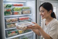 Bikin kulkas jadi lebih aesthetic ala konten dekorasi rumah! ✨❄️ Pakai wadah Trifinity yang bening dan bisa ditumpuk rapi. Masak jadi lebih cepat karena semua bahan sudah tertata dan gampang dicari.